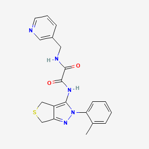 N1-(pyridin-3-ylmethyl)-N2-(2-(o-tolyl)-4,6-dihydro-2H-thieno[3,4-c]pyrazol-3-yl)oxalamide