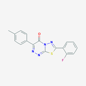 7-(2-fluorophenyl)-3-(4-methylphenyl)-4H-[1,3,4]thiadiazolo[2,3-c][1,2,4]triazin-4-one