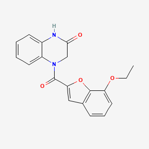 4-(7-ethoxybenzofuran-2-carbonyl)-3,4-dihydroquinoxalin-2(1H)-one