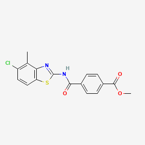 Methyl 4-[(5-chloro-4-methyl-1,3-benzothiazol-2-yl)carbamoyl]benzoate
