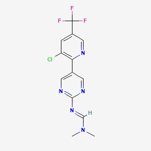 N'-[5-[3-chloro-5-(trifluoromethyl)pyridin-2-yl]pyrimidin-2-yl]-N,N-dimethylmethanimidamide