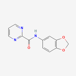 N-(benzo[d][1,3]dioxol-5-yl)pyrimidine-2-carboxamide