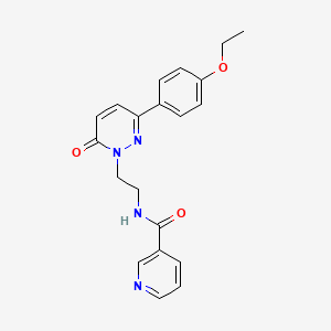 N-(2-(3-(4-ethoxyphenyl)-6-oxopyridazin-1(6H)-yl)ethyl)nicotinamide