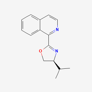molecular formula C15H16N2O B2792882 (S)-4-Isopropyl-2-(isoquinolin-1-yl)-4,5-dihydrooxazole CAS No. 1701405-00-6