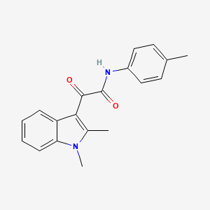 2-(1,2-dimethylindol-3-yl)-N-(4-methylphenyl)-2-oxoacetamide