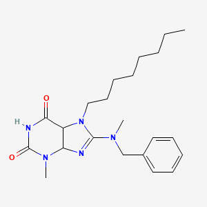molecular formula C22H31N5O2 B2792891 8-[benzyl(methyl)amino]-3-methyl-7-octyl-2,3,6,7-tetrahydro-1H-purine-2,6-dione CAS No. 378217-40-4