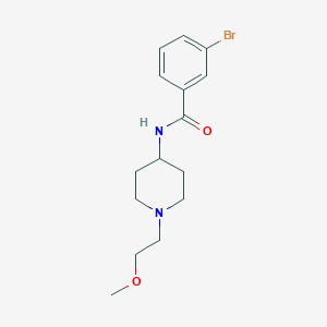 B2792908 3-bromo-N-(1-(2-methoxyethyl)piperidin-4-yl)benzamide CAS No. 1421497-03-1
