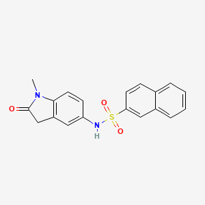 B2792910 N-(1-methyl-2-oxoindolin-5-yl)naphthalene-2-sulfonamide CAS No. 921787-43-1