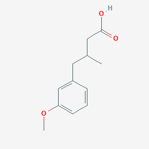 4-(3-Methoxyphenyl)-3-methylbutanoic acid