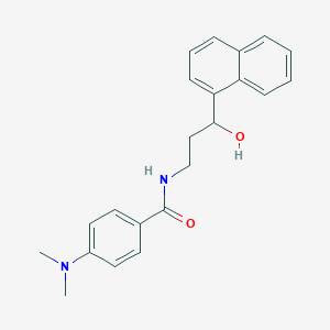 4-(dimethylamino)-N-(3-hydroxy-3-(naphthalen-1-yl)propyl)benzamide
