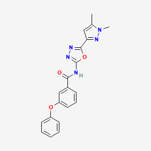 N-(5-(1,5-dimethyl-1H-pyrazol-3-yl)-1,3,4-oxadiazol-2-yl)-3-phenoxybenzamide