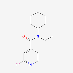 molecular formula C14H19FN2O B2792974 N-cyclohexyl-N-ethyl-2-fluoropyridine-4-carboxamide CAS No. 1304936-67-1