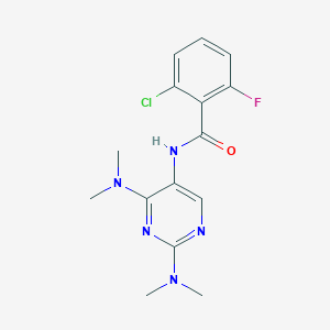 N-(2,4-bis(dimethylamino)pyrimidin-5-yl)-2-chloro-6-fluorobenzamide