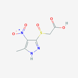 (5-Methyl-4-nitro-2H-pyrazole-3-sulfinyl)-acetic acid