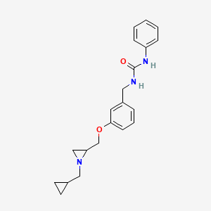 1-[[3-[[1-(Cyclopropylmethyl)aziridin-2-yl]methoxy]phenyl]methyl]-3-phenylurea