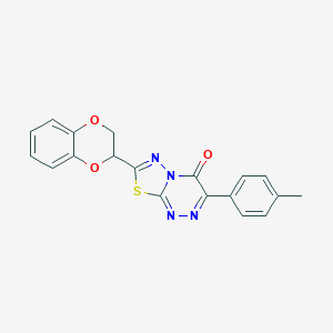 7-(2,3-dihydro-1,4-benzodioxin-2-yl)-3-(4-methylphenyl)-4H-[1,3,4]thiadiazolo[2,3-c][1,2,4]triazin-4-one