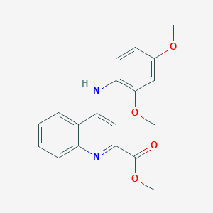 molecular formula C19H18N2O4 B2793005 Methyl 4-((2,4-dimethoxyphenyl)amino)quinoline-2-carboxylate CAS No. 1207013-86-2