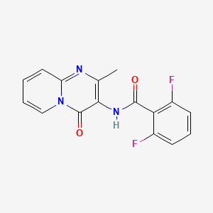 molecular formula C16H11F2N3O2 B2793007 2,6-difluoro-N-(2-methyl-4-oxo-4H-pyrido[1,2-a]pyrimidin-3-yl)benzamide CAS No. 904825-14-5