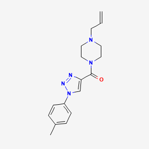 molecular formula C17H21N5O B2793022 [1-(4-methylphenyl)-1H-1,2,3-triazol-4-yl][4-(prop-2-en-1-yl)piperazin-1-yl]methanone CAS No. 1326869-33-3