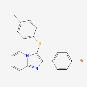 2-(4-Bromophenyl)-3-(p-tolylthio)imidazo[1,2-a]pyridine