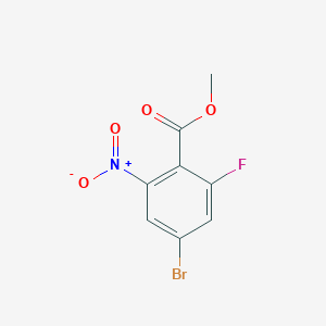 molecular formula C8H5BrFNO4 B2793048 Methyl 4-bromo-2-fluoro-6-nitrobenzoate CAS No. 1805549-52-3