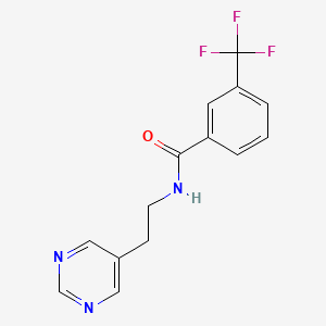 N-(2-(pyrimidin-5-yl)ethyl)-3-(trifluoromethyl)benzamide