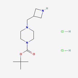 Tert-butyl 4-(azetidin-3-ylmethyl)piperazine-1-carboxylate;dihydrochloride