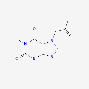 molecular formula C11H14N4O2 B2793067 1,3-dimethyl-7-(2-methylprop-2-en-1-yl)-2,3,6,7-tetrahydro-1H-purine-2,6-dione CAS No. 333435-92-0