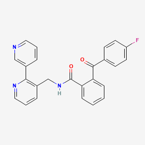 N-([2,3'-bipyridin]-3-ylmethyl)-2-(4-fluorobenzoyl)benzamide