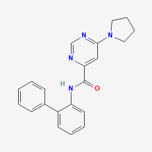 N-([1,1'-biphenyl]-2-yl)-6-(pyrrolidin-1-yl)pyrimidine-4-carboxamide