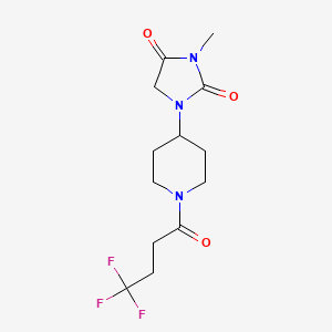 3-Methyl-1-(1-(4,4,4-trifluorobutanoyl)piperidin-4-yl)imidazolidine-2,4-dione