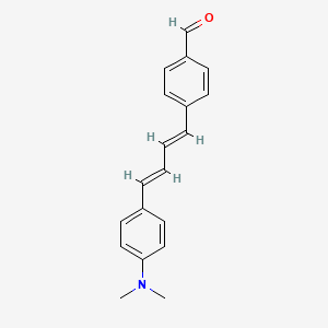4-[(1E,3E)-4-[4-(dimethylamino)phenyl]buta-1,3-dienyl]benzaldehyde