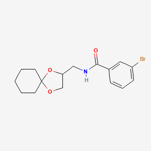 N-(1,4-dioxaspiro[4.5]decan-2-ylmethyl)-3-bromobenzamide