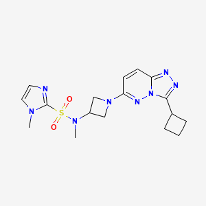 N-(1-{3-cyclobutyl-[1,2,4]triazolo[4,3-b]pyridazin-6-yl}azetidin-3-yl)-N,1-dimethyl-1H-imidazole-2-sulfonamide