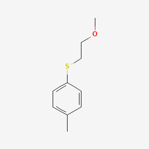 molecular formula C10H14OS B2793143 1-(2-Methoxy-ethylsulfanyl)-4-methylbenzene CAS No. 1779128-42-5