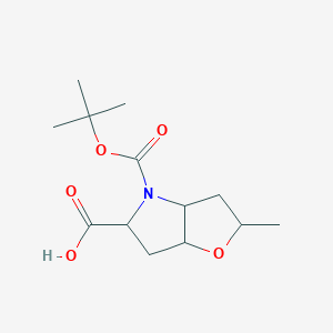 2-Methyl-4-[(2-methylpropan-2-yl)oxycarbonyl]-2,3,3a,5,6,6a-hexahydrofuro[3,2-b]pyrrole-5-carboxylic acid