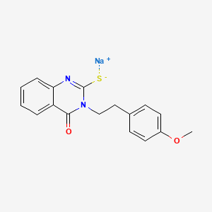 molecular formula C17H15N2NaO2S B2793186 Sodium {3-[2-(4-methoxyphenyl)ethyl]-4-oxo-3,4-dihydroquinazolin-2-yl}sulfanide CAS No. 1007191-88-9