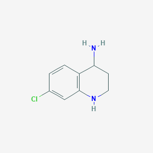 molecular formula C9H11ClN2 B2793198 7-Chloro-1,2,3,4-tetrahydroquinolin-4-amine CAS No. 1315365-92-4