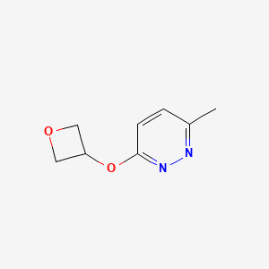 molecular formula C8H10N2O2 B2793202 3-Methyl-6-(oxetan-3-yloxy)pyridazine CAS No. 2198091-92-6