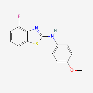 molecular formula C14H11FN2OS B2793207 4-fluoro-N-(4-methoxyphenyl)-1,3-benzothiazol-2-amine CAS No. 862975-03-9