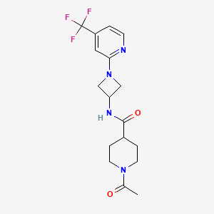 1-Acetyl-N-[1-[4-(trifluoromethyl)pyridin-2-yl]azetidin-3-yl]piperidine-4-carboxamide