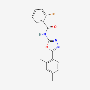molecular formula C17H14BrN3O2 B2793221 2-bromo-N-(5-(2,4-dimethylphenyl)-1,3,4-oxadiazol-2-yl)benzamide CAS No. 891143-74-1