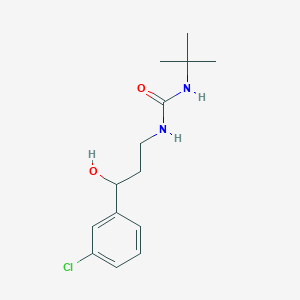 molecular formula C14H21ClN2O2 B2793266 1-(Tert-butyl)-3-(3-(3-chlorophenyl)-3-hydroxypropyl)urea CAS No. 2034314-69-5