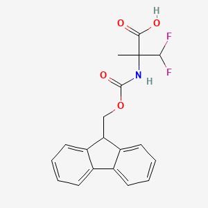 molecular formula C19H17F2NO4 B2793271 2-Fmoc-amino-3,3-difluoro-2-methylpropanoic acid CAS No. 2140749-85-3