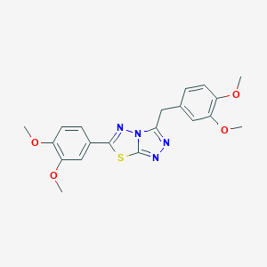 3-(3,4-Dimethoxybenzyl)-6-(3,4-dimethoxyphenyl)[1,2,4]triazolo[3,4-b][1,3,4]thiadiazole