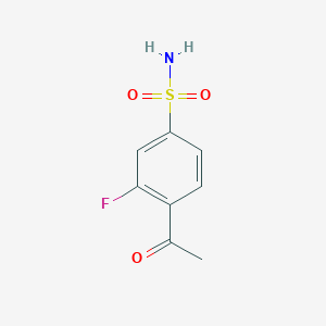 4-Acetyl-3-fluorobenzene-1-sulfonamide