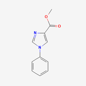 molecular formula C11H10N2O2 B2793318 Methyl 1-phenyl-1H-imidazole-4-carboxylate CAS No. 116343-89-6