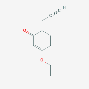 molecular formula C11H14O2 B2793321 3-乙氧基-6-(丙-2-炔基)环己-2-烯酮 CAS No. 1002353-89-0