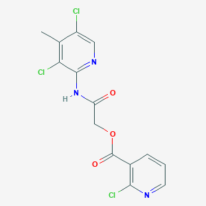 [2-[(3,5-Dichloro-4-methylpyridin-2-yl)amino]-2-oxoethyl] 2-chloropyridine-3-carboxylate