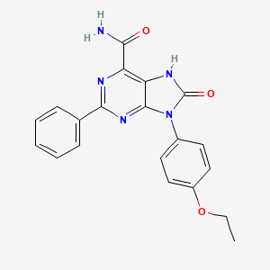 9-(4-ethoxyphenyl)-8-oxo-2-phenyl-8,9-dihydro-7H-purine-6-carboxamide